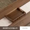 2025 Novo Bandeja de Armazenamento Quadrada de Bambu Natural de Alta Qualidade para Casa Bandeja de Exibição de Café e Sobremesa para Restaurante
