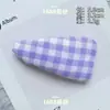 Pinza para el pelo de lunares de piel blanca y negra Estilo coreano Simple Versátil Pasador Pinza lateral Accesorio para el cabello