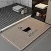 Esterilla de lino engrosada, antideslizante, resistente a la suciedad, alfombrilla de baño absorbente, felpudo para entrada y baño, felpudo resistente al desgaste