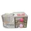 Caja de almacenamiento giratoria de escritorio para brochas de maquillaje y cosméticos, contenedor multifuncional para bolígrafos, tocador y lápiz labial.