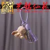 Pingente fofo de porquinho da sorte em madeira de faia, chaveiro de casal de animais porco do zodíaco em desenho animado, pingente para mochila