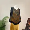 Nuevo Chal Sin Mangas de Diseño Elegante Retro Chino con Sentido del Diseño Otoño 2026 Nuevo Chal Estilo Chino Cuello Redondo Moda Versátil