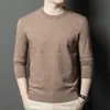 Suéter Puyuan 100% Lana Pura Cálido y Resistente al Frío para Hombre, Nuevo Otoño e Invierno Engrosado de Cuello Redondo Capa Base Suéter para Hombre
