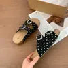 Sandálias Slip-On Versáteis e Confortáveis com Bolinhas Estilo Birkenstock para Mulheres, Verão 2026 Sapatos Deslizantes Casuais para Exterior com Solado Grosso e Bico Redondo Antiderrapantes