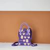 Bolso cruzado para el hombro, Bolso de mano con un toque de alta gama, Bolso de nicho versátil inspirado en la dopamina para teléfono, Bolso de punto de dibujos animados nuevo