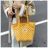 Bolso de mano coreano de doble raya para mujer, bolso de hombro vintage artístico fresco, bolso de lona de moda casual de gran capacidad