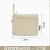 Bolsa Nueva de Doble Cremallera Bolsa de Almacenamiento de Malla Doble Capa Gran Capacidad Portatarjetas Estuche para Auriculares Portátil Portamaquillaje Monedas Pequeñas Bolsa para Artículos Varios
