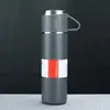Conjunto de Presente de Caneca Térmica de Negócios de Alta Qualidade, Uma Caneca, Três Tampas, Caneca de Chá de Aço Inoxidável 304, Caneca de Presente para Companheiro de Compra em Grupo