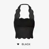 Camisole Sexy de Renda com Gola Halter e Bojo, Estilo Puro Desejo, para Mulheres, Lindo Design nas Costas, Pode Ser Usada como Roupa Externa ou Interna, Sutiã com Amarração