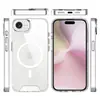 Adecuado para iPhone16E Apple 17E 2026 Funda Transparente Magnética Magsafe Dos en Uno Cubierta Protectora para Teléfono Móvil