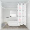 Cortina de Ducha Impermeable para Baño de Comercio Exterior Peva Separación Seco y Húmedo Cortina de Puerta Divisoria Barra Telescópica sin Perforaciones para Baño Cortina de Ducha