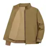 Bestseller transfronterizo: nueva chaqueta de primavera y otoño para hombre para deportes al aire libre, corte holgado, chaqueta casual estilo coreano con cuello alto para hombres jóvenes y de mediana edad