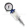 Separador de Água e Óleo para Pistola de Pintura, Conector Rápido Autotravante Macho e Fêmea para Compressor de Ar, Manômetro para Pistola de Pintura Pneumática