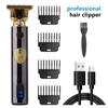 Cortador de cabelo T9 novo para cabeça de óleo transfronteiriço faca de barbeiro elétrica tesoura de escultura de cabeça de Buda cortador de cabelo com display digital