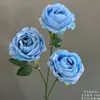 Flores Artificiais Azuis para Casamento Flores Falsas de Teto Decoração de Casamento Parede de Flores Arranjo de Flores de Chão para Casamento Materiais para Arranjo de Flores de Seda