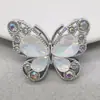 Borboleta de Strass Brilhante Acessórios para Joias Artesanais DIY Presilhas de Cabelo Enfeites de Cabelo Broches Decorações Acessórios para Bolsas Flores para Sapatos Materiais