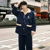 Pijama de Invierno para Hombre, Espesado de Tres Capas de Coral Fleece con Relleno de Algodón, Conjunto Cálido de Franela para Estar en Casa (Nieve)