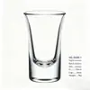 Venta al por mayor de fábrica vaso de bala de vidrio copa pequeña transparente copa de vino extranjera copa de un trago copa de vino blanco wonton copa para licores