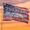 Bandeira Americana Transfronteiriça Série Águia do 250º Aniversário Festival do Dia da Independência Americana Tecido de Fundo para Decoração Externa