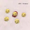 Acessórios de Nail Art em Liga Desenho Animado Urso Rosto Sorridente Coração Torto Diamante Textura Tridimensional Retrô Decoração de Unha Fabricante Entrega Direta