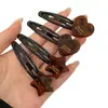 Pinza para el Cabello con Estampado de Leopardo, Corazón y Estrella, Nuevo Estilo para Mujer, Flequillo, Mechones Finos, Pinza BB, Pinza Lateral, Pinza para el Cabello de Clip Lateral, Accesorios para el Cabello