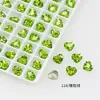 Corazón de Cristal Dongzhou Corazón Gordo Geométrico 6*5.3 Corazón Hecho a Mano Accesorios para Uñas DIY Pedrería para Uñas Diamante de Imitación 4815