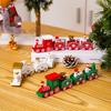 Decoraciones Navideñas Tren de Madera Navideño Jardín de Niños Regalos de Vacaciones de Navidad Exhibición de Ventana Juguetes Navideños