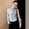 Blusas Femininas Lindas e Super Estilosas, Novo Design Francês para a Primavera de 2026, Moda de Nicho com Senso de Elegância, Mangas Longas