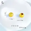 Accesorios DIY Chapados en Oro que No se Desvanecen, Cuentas de Bola Bordadas con la Palabra 'Fortuna', Patrón de Moneda de Cobre, Cuentas Cilíndricas con Texto de Oración, Cuentas Espaciadoras, Collares de Mano para DIY, Joyería al por Mayor