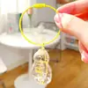 Pingente Transparente de Acrílico Gato Pet Cabelo Armazenamento Garrafa Armazenamento Coleção Comemorativa Chaveiro Criativo Pingente