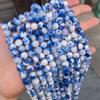 Fornecimento Direto da Fábrica Pulseira de Porcelana Azul e Branca Jade Persa Contas Soltas Estilo Antigo Pedra Natural Contas Redondas Acessórios de Joias Produtos Semi-Acabados