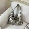 Nuevo bolso de mano artístico tipo tote, bolso de hombro informal de estilo coreano con estampado de leopardo, bolsa de compras grande de alta capacidad informal y a la moda, moderno