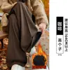 Calças de Pernas Largas Estreitas para Mulheres, Inverno, Tamanho Petite, Casuais, Finas, Calças de Moletom Aconchegantes, Lã Espinha de Peixe, Calças de Corte Reto