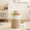Cesta de Roupas Sujas de Corda de Algodão Transfronteiriça Tecida Portátil Balde de Armazenamento Cesta de Armazenamento Brinquedo Cesta de Armazenamento Familiar Armazenamento Dropshipping