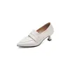 Zapatos de tacón alto de punta para mujer, nuevos mocasines de otoño 2026, elegantes zapatos de trabajo, zapatos de moda de tacón de gata