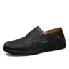Bestseller transfronteiriço: Sapatos masculinos de tamanho grande, mocassins masculinos de couro genuíno estilo britânico, sapatos casuais de couro slip-on, mocassins de dirigir