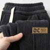 Venta Directa de Fábrica Pantalones con Forro de Terciopelo para Hombre en Otoño e Invierno Pantalones Deportivos Gruesos de Pana con Leggings Pantalones Casuales Sueltos