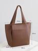 Bolso de Mujer Transfronterizo Gran Volumen Nuevo Estilo Bolso Bolso de Hombro para Mujer Bolso Elegante para Ir al Trabajo Cuero Suave a la Moda Combinable Bolso Tote Portátil