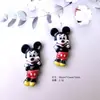 Pequenos Acessórios de Resina do Mickey e Minnie Cola Branca DIY Grampo de Cabelo Presilha Lateral Caixa de Armazenamento para Copo D'água Crocs