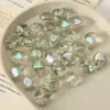 Estilo Fresco y Elegante Cuentas de Cristal de Forma Irregular, Cuentas Sueltas de Vidrio con Agujero Recto, Materiales para Accesorios de Joyería de Pulsera y Collar Hechos a Mano para Bricolaje, Enfilado de Cuentas