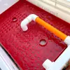 Caja de volteo caja de filtro deflector de caja de filtro orificio de goteo placa guía de flujo pecera placa de lluvia distribuidor de flujo de agua separación húmeda y seca rojo