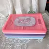 Caja de Almacenamiento Plegable para Cosméticos de Dibujos Animados Japoneses Melody Kurome Caja de Almacenamiento de Escritorio de Plástico a Prueba de Polvo con Tapa