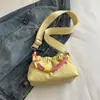 Comércio Exterior Estilo Coreano Literário Fresco 2026 Carta Plissada Nova Grande Capacidade Estilosa Casual Simples Bolsa de Ombro Único Transversal