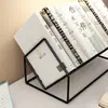 Estante de mesa, organizador de mesa, suporte simples e pequeno para livros, organizador de mesa fácil de usar para estudantes e crianças