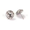 F136 Clavo de labio de titanio con borde ondulado, pasador de diamante checo, clavo para hueso de oreja, cuerpo de aleación de titanio G23, accesorios de perforación para oreja