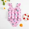 Nuevo Traje de Baño Flotador 2026 para Niñas, Una Pieza con Estampado de Dibujos Animados Lindo Traje de Baño para Bebé de Vacaciones, Disponible al por Mayor