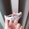 Pulseira de Impressão em Prata S999 Feminina Peixes Lótus Fortuna Pulseira Sólida de Empurrar e Puxar para Idosos e Presentes para Mãe