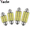 Yade nova luz de leitura LED de ponta dupla para carro decodificação 4014 24smd luz de placa de licença luz do porta-malas luz do teto