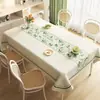 Mantel Fresco y Sencillo Estilo Ins, Impermeable y a Prueba de Aceite, Mantel de Mesa sin Lavado, Mantel Rectangular para Mesa de Comedor, Sensación de Lujo Ligero y Alta Gama, Mantel para Mesa de Café
