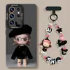 Funda de teléfono de muñeca para niña adecuada para Samsung S26ultra silicona s25plus con cadena para colgar s24 alto valor estético 23 juegos